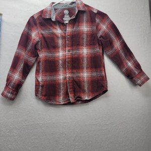 Boys wonder nation long sleeve button top shirt 6/7